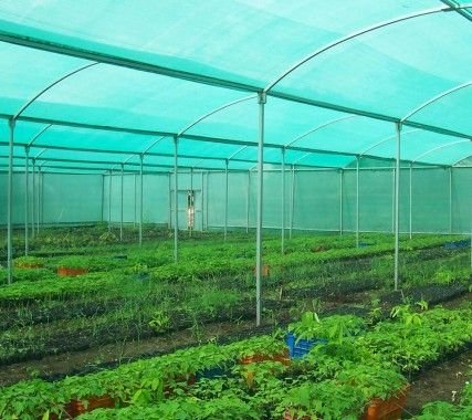 Shade nets installed for garden and parking in Bangalore - sun protection by Tharak Enterprises