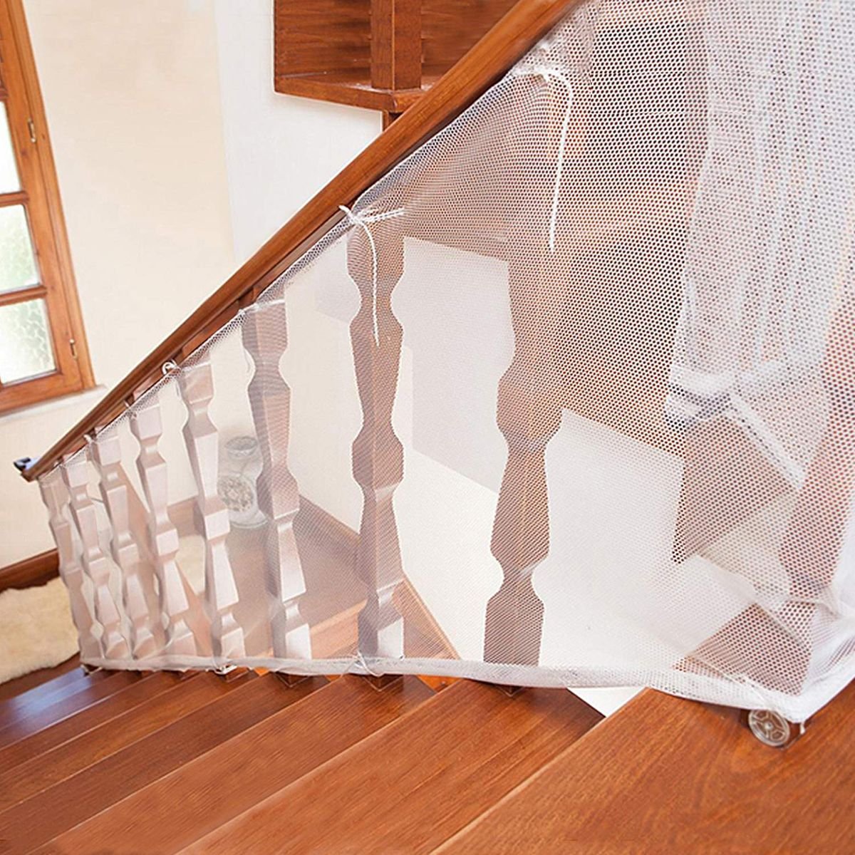 Staircase safety nets in duplex – Jayanagar, Bangalore - Tharak Enterprises Bangalore
