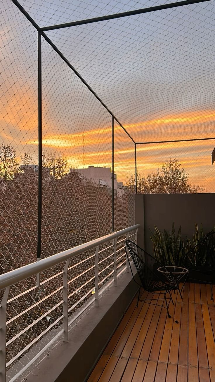 Terrace safety nets covering rooftop in Bangalore - complete terrace protection by Tharak Enterprises