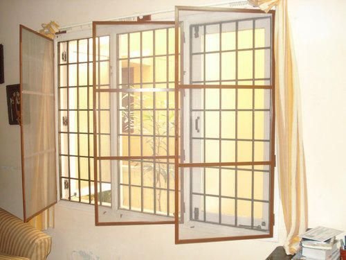 Window safety nets installed on apartment windows in Bangalore by Tharak Enterprises